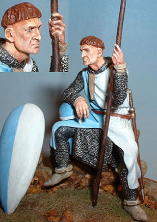54mm Norman Knight by Andrea Miniatures