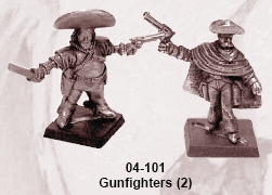 Old West figures from Iron Wind