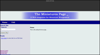 New homepage (so far)