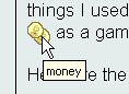 This is the Money emoticon