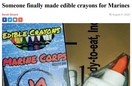 Edible Crayons for Marines?