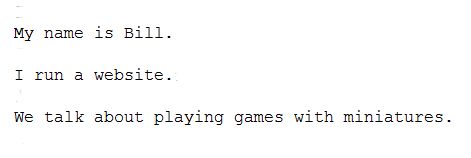 Simple document