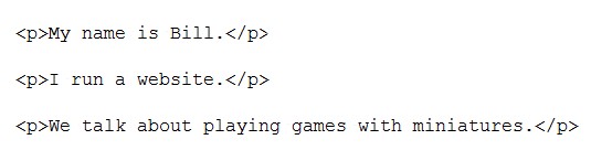 Paragraph tags