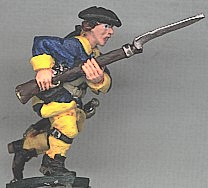 Musketeer charging in tricorn