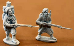 Zouaves, advancing