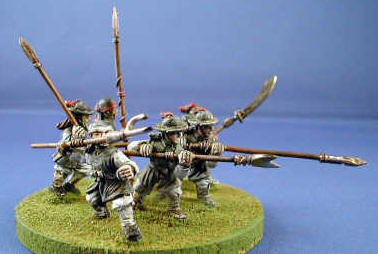 Spear and pole-armed Korean troops