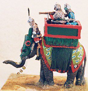 FMI-18 - Gajnal Elephant with mahout, howdah and 2 crew