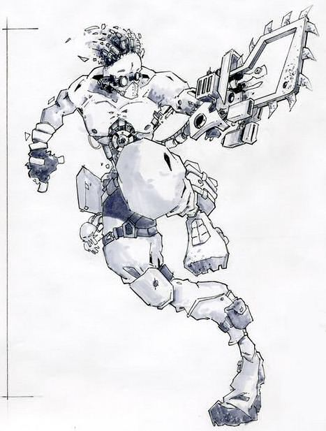 Radial Saw Infantry (Homines-Mechanicus faction)