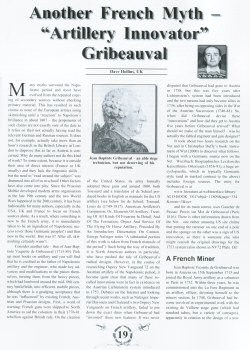 Another French Myth - 'Artillery Innovator' Gribeauval