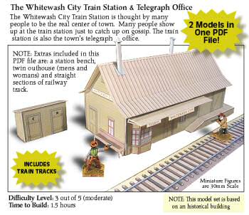 The long-awaited Whitewash City train station