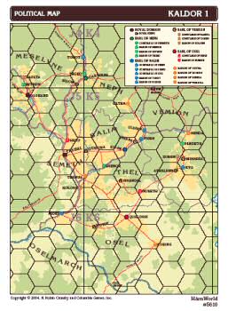 Kaldor political map from Kaldor Kingdom