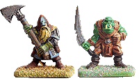 28mm plastic Dwarf and Orc