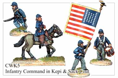 Infantry Command in Kepi and Sack Coat