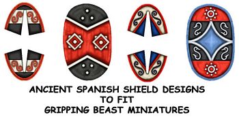 Ancient Spanish shield designs