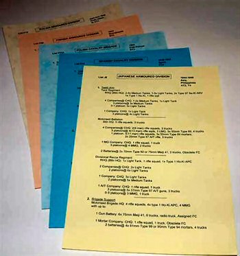 Army lists from MicroMark