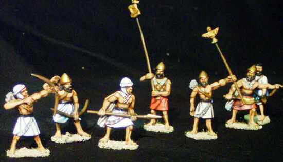 Babylonian archers and standards