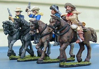 Foundry's Custer, Reno, Benteen and Reynolds, as painted by Armies to Order
