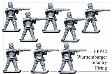 Wurttemburger Infantry, firing