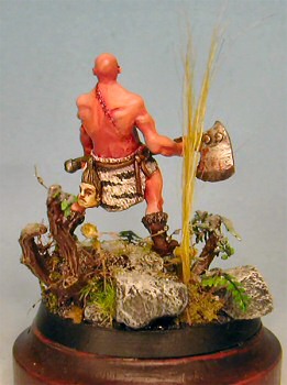 Scarred barbarian (from back)