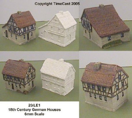 18th Century German Houses in 6mm scale