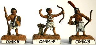 15mm scale Egyptian spearman and archers