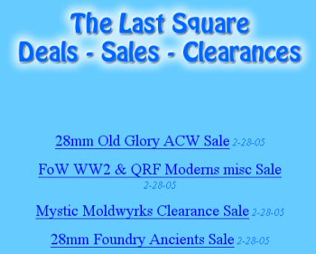 Sales page at The Last Square