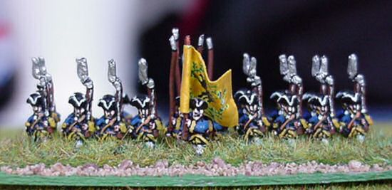 A base of Swedish infantry