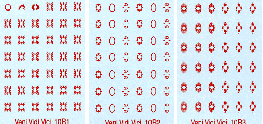 Roman 10mm designs