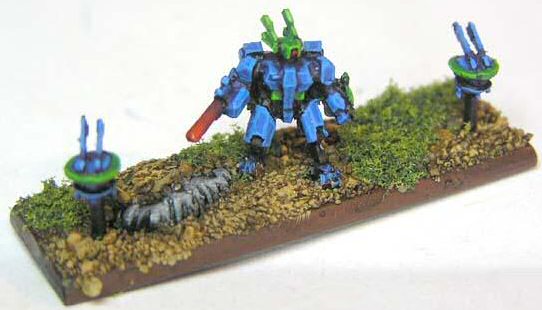 6mm scale Tau battle suit commander