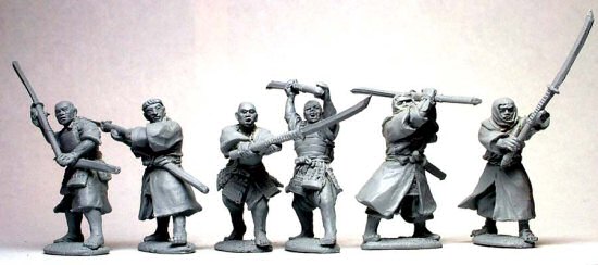 SAM 54 - Armed Monks attacking with naginata