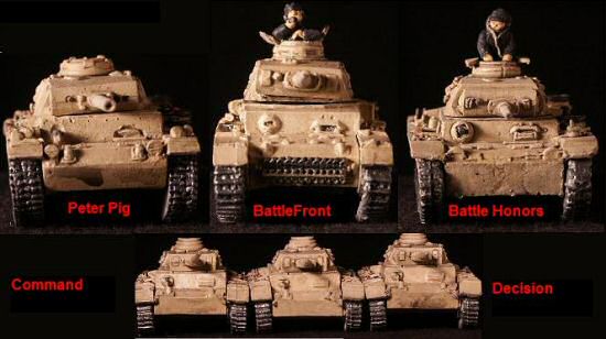 Multi-product comparative review of 15mm Panzer IIIJ/L tanks