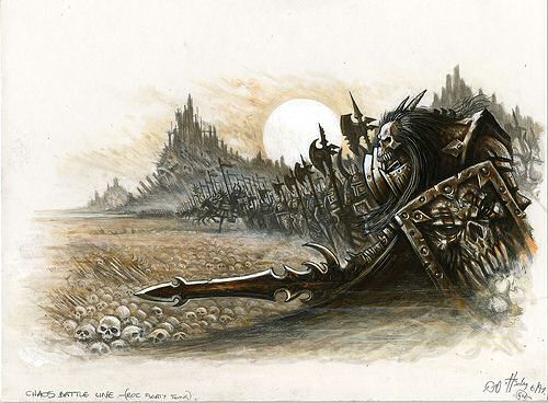 GW Chaos Warrior line, sepiatone