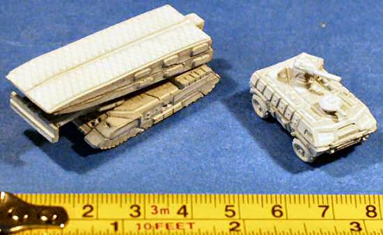 Heavy Bridgelayer and Trojan APC