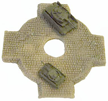 Cobblestone round-about