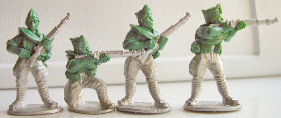 Falangista riflemen firing etc