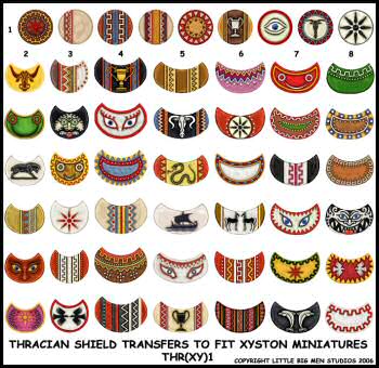 Thracian shield transfers (Xyston)