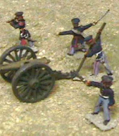 MiniFig USA 15mm Mexican War US Gun Crew