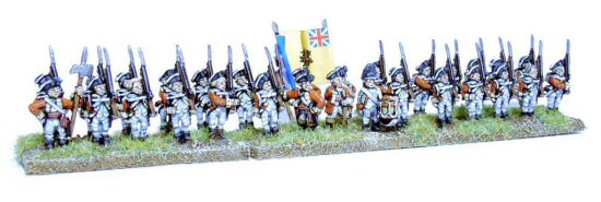 British Line Standing with command
