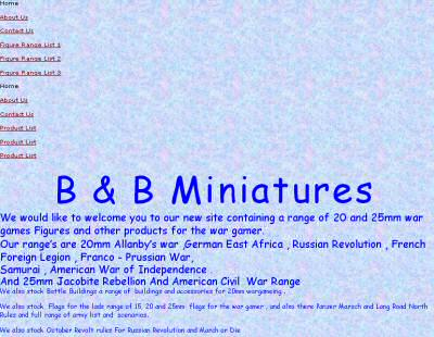 Main website for B&B