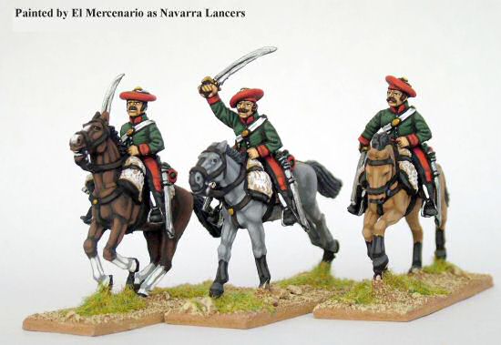 CAT 14 - Lancers in shell jackets, charging with sword, carbine
