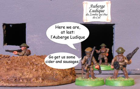 The brave Kindred tunnel-diggers finally arrive at l'Auberge Ludique