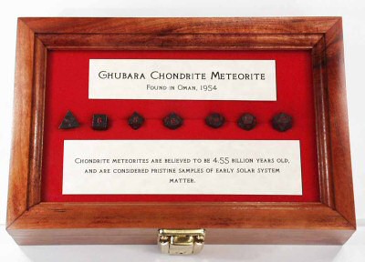 Meteorite dice set