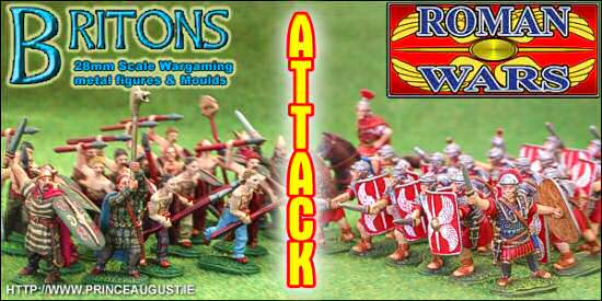 Prince August Britons and Romans fighting