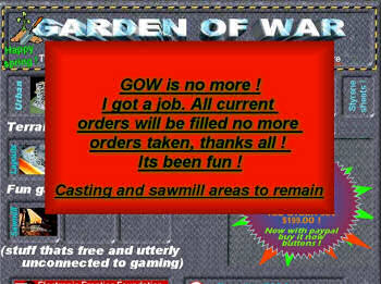 Garden of War closes