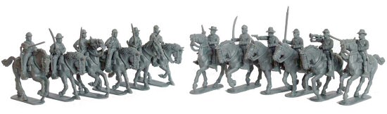 Unpainted cavalry