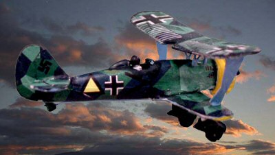 HS-123 in German Markings Russian Front