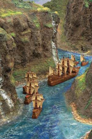 An Uncharted Seas game in progress