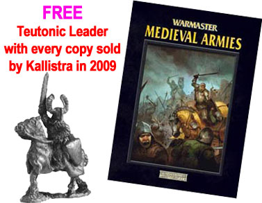 FREE Teutonic Miniature with every Warmaster Medieval Armies supplement sold by Kallistra