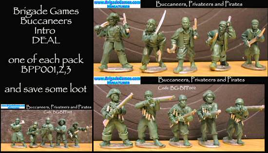 Some of our Brigade Games Buccaneers miniatures