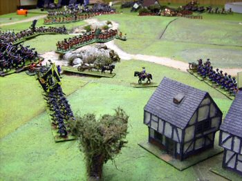 View of the Battlefield near Mark Alcock's position at the end of the game. Photo by Jason Neilsen (grimsbywargames)